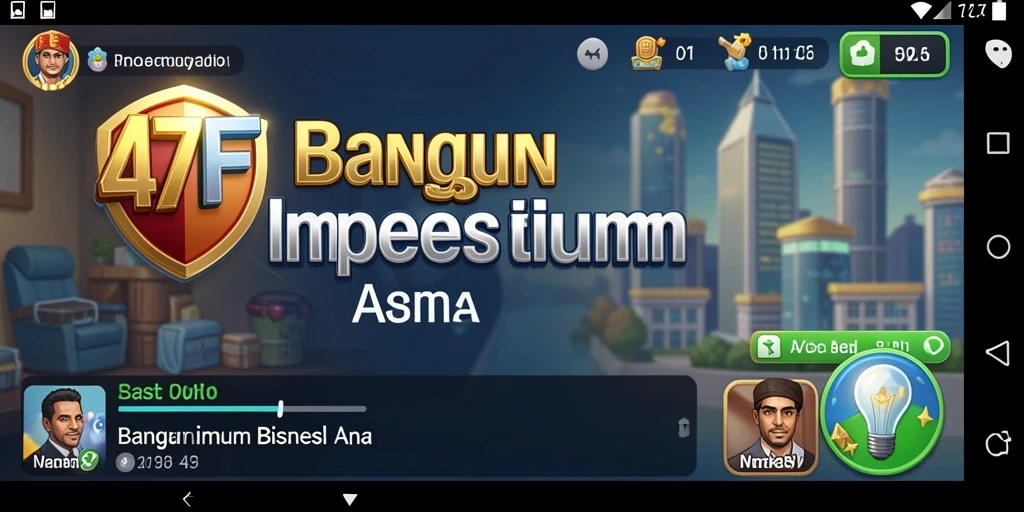 Tampilan gameplay 47F yang menarik dan penuh warna.