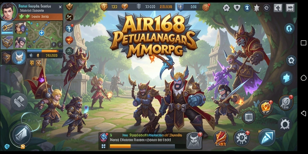 Tampilan gameplay seru di dunia petualangan MMORPG AIR168.