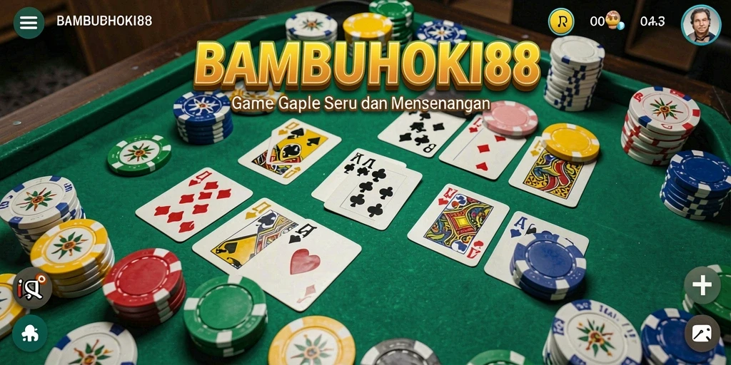 Tampilan gameplay Gaple yang seru dan menarik di BAMBUHOKI88.