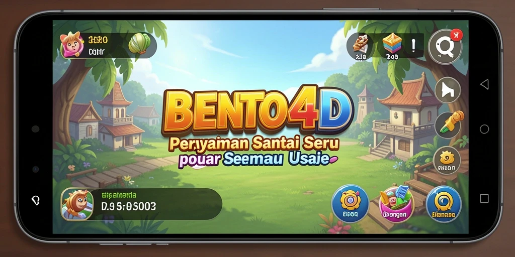 Tampilan gameplay BENTO4D dengan grafis cerah dan gameplay yang menarik.