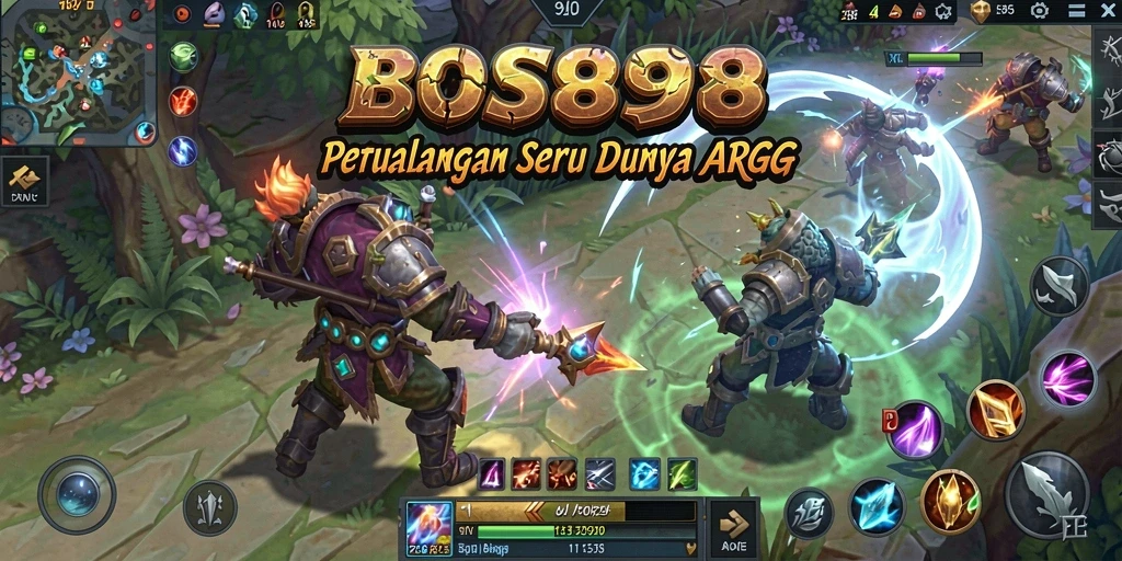 Screenshot BOS898 menampilkan pertempuran epik dalam dunia ARPG.