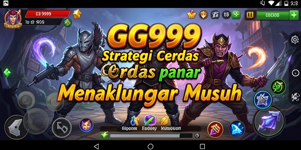 Tampilan gameplay GG999 yang mendebarkan saat pertempuran strategi.