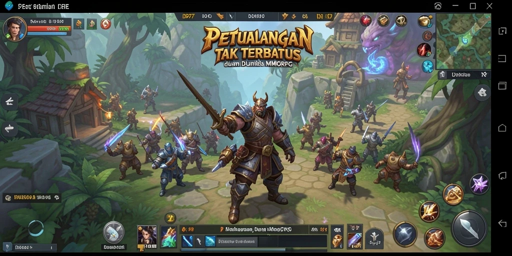 Tangkapan layar IDR77 menunjukkan aksi pertarungan seru dalam dunia MMORPG.