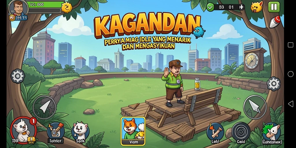 Tampilan gameplay KAGANDAN yang menarik dan penuh warna.