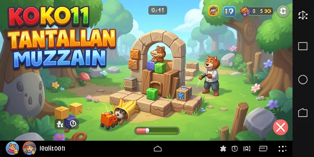 Screenshot gameplay KOKO11 menampilkan teka-teki yang menarik dan menantang.