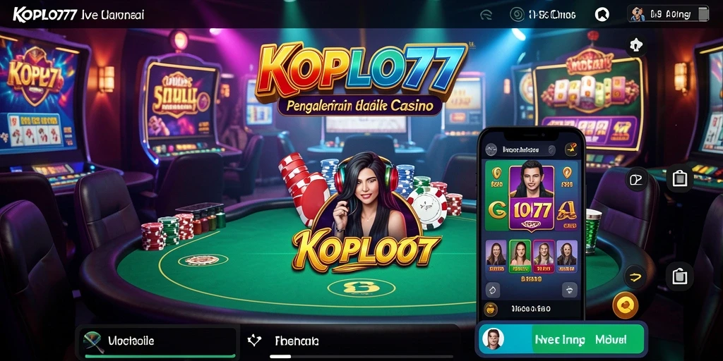 Gameplay Live Casino KOPLO77 dengan dealer langsung yang interaktif.