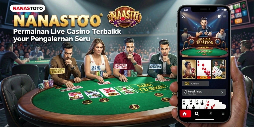 Tampilan gameplay NANASTOTO yang mengesankan dalam suasana Live Casino.