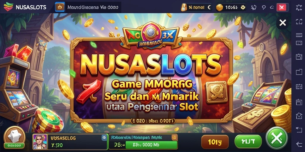 Tampilan gameplay NUSASLOTS yang menarik dan penuh aksi.