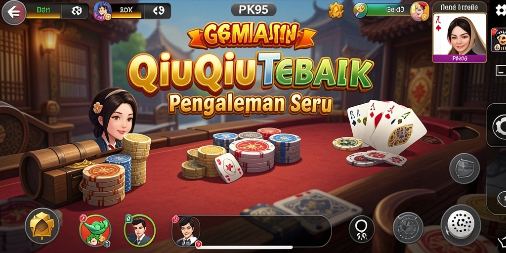 Gameplay QiuQiu yang seru dan interaktif di PK95.