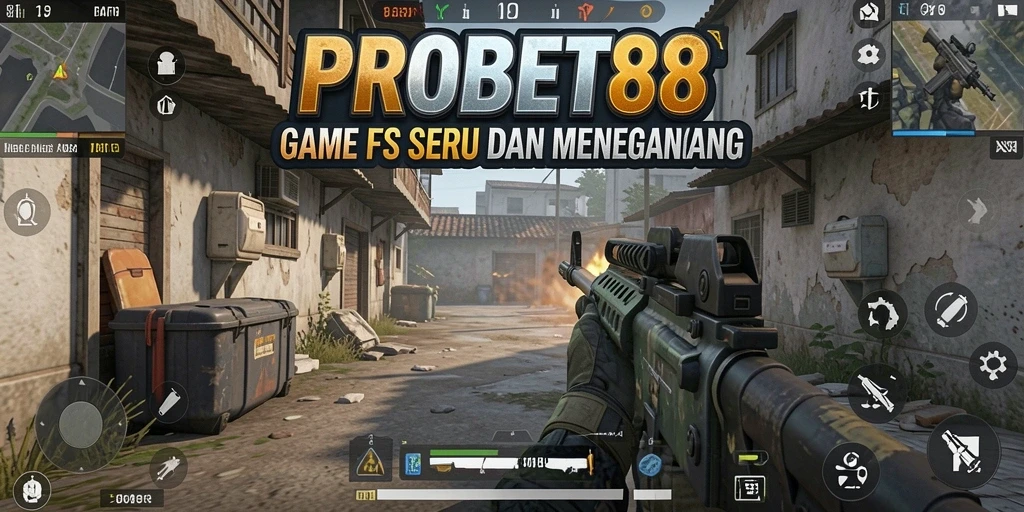 Screenshot menampilkan aksi mendebarkan dalam PROBET88 saat bertempur di medan perang.
