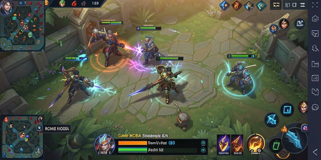 Gameplay seru dan penuh aksi di RR89, game MOBA terbaik.