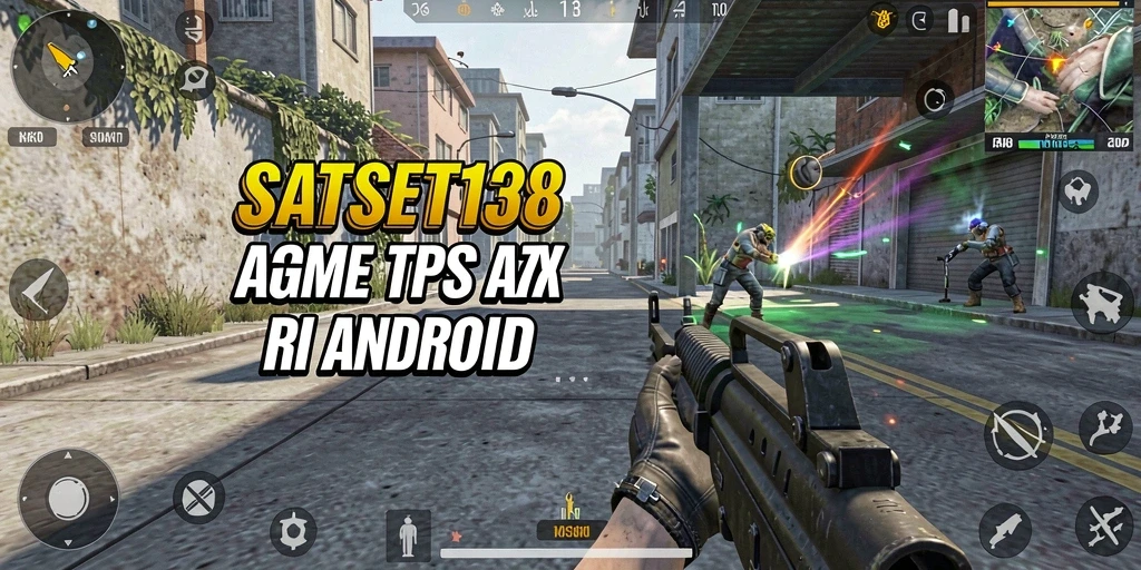 Gameplay mendebarkan dari SATSET138 yang menunjukkan aksi pertempuran TPS.