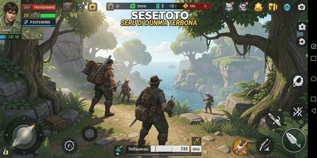 Tampilan luar biasa dari gameplay SESETOTO di dunia terbuka.