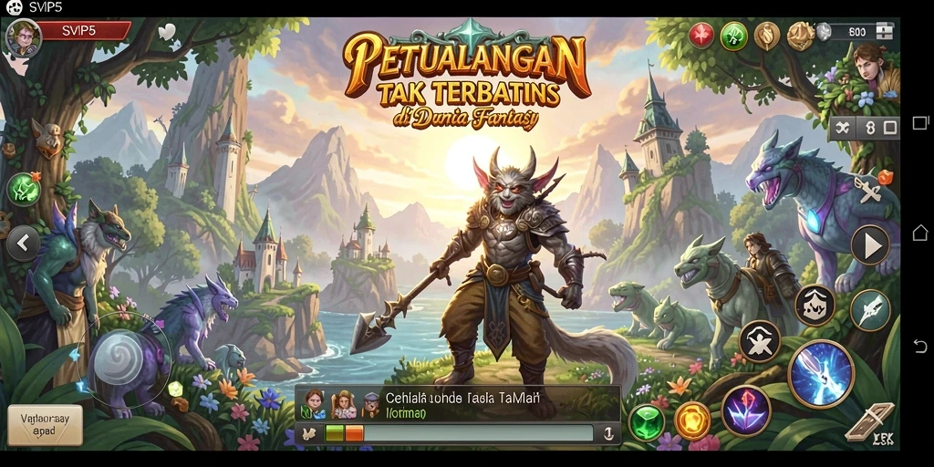 Screenshot gameplay SVIP5 menampilkan aksi seru dalam dunia petualangan.