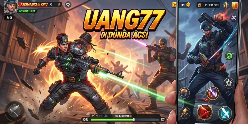 Screenshot gameplay UANG77 yang penuh adrenalin.