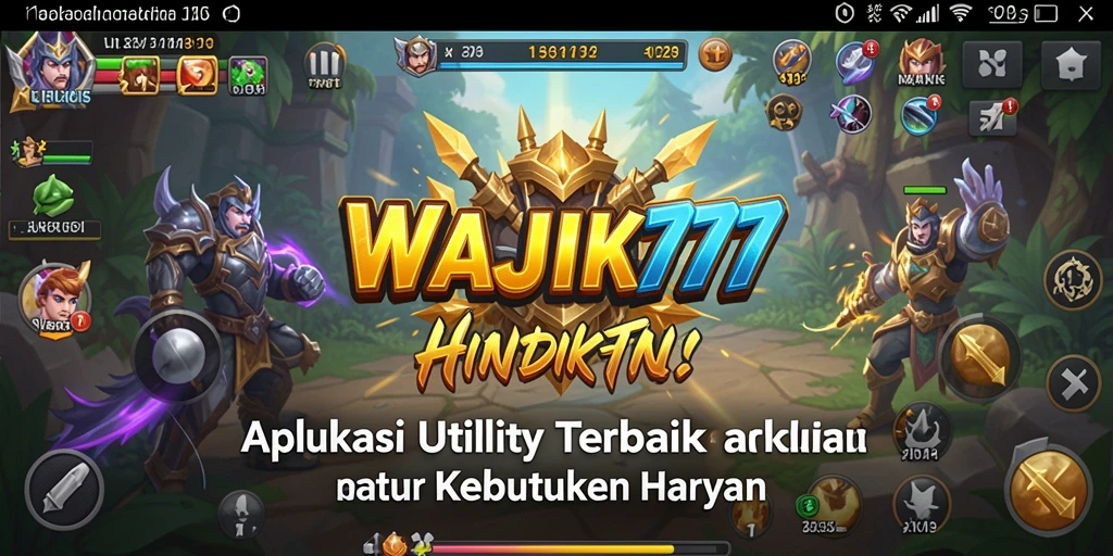Tampilan utama WAJIK777 yang menampilkan fitur-fitur Utility.