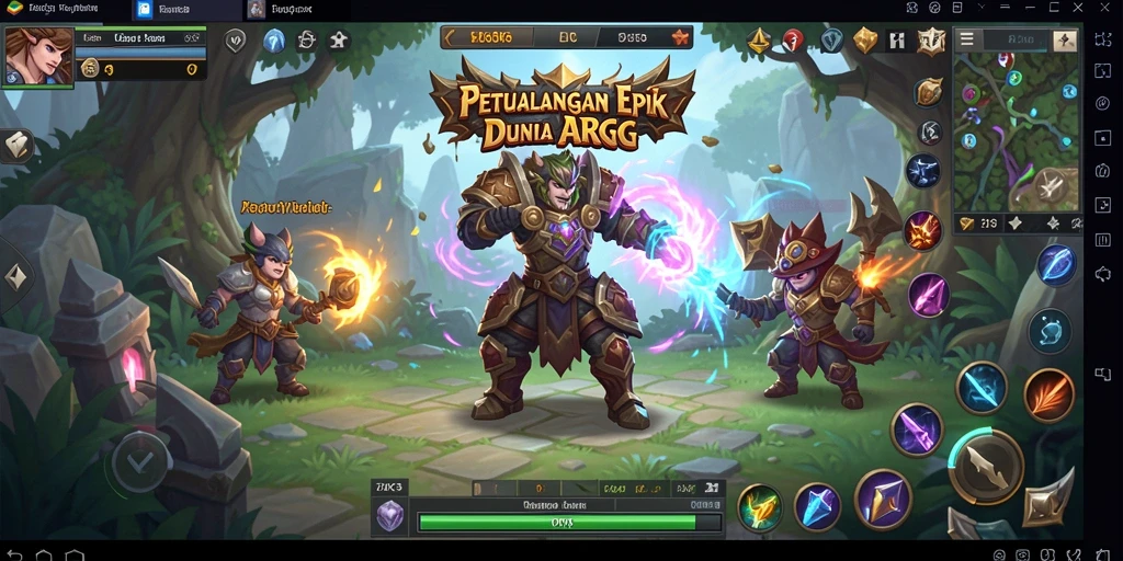 Tampilan utama gameplay ARPG yang mendebarkan dan penuh aksi.