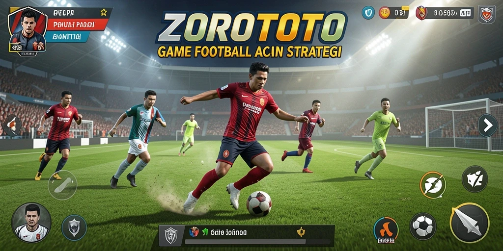 Gameplay menarik ZOROTOTO dalam aksi sepak bola yang seru.